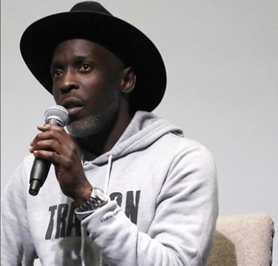 Michael K Williams spotted recently rocking the Trayvon Hoodie.