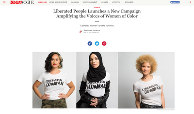 Teen Vogue - Liberated People Launches a New Campaign Amplifying the Voices of Women of Color